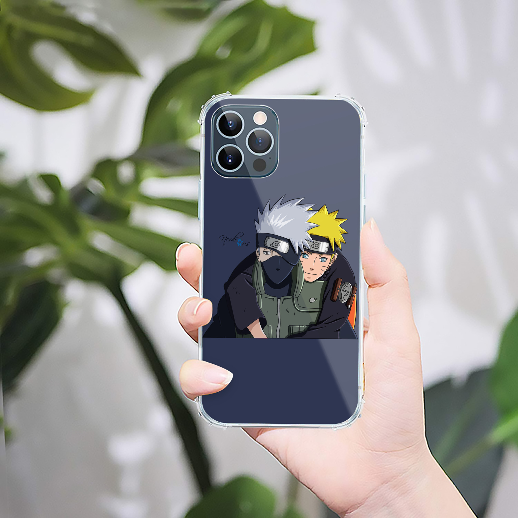 （画像用） NARUTO -ナルト- はたけ カカシ Hatake Kakashi 【iPhone 12シリーズ対応】透明スマホケース（クリアソフトケース）